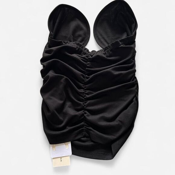 Commense Black Strapless Wire Bustier Cutout Tube Top – Y2K Night Out NWT (Sz M) - Picture 3 of 6